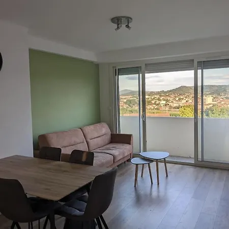 Appartment - Vue Imprenable Sur La Cite Medievale - Parking Gratuit - Climatise Carcassonne Exterior photo